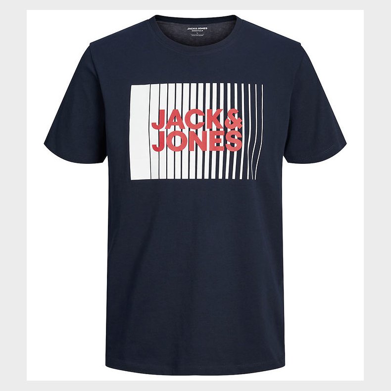 Jack & Jones T-shirt - Noos - JjeCorp - Navy Blazer m. Print