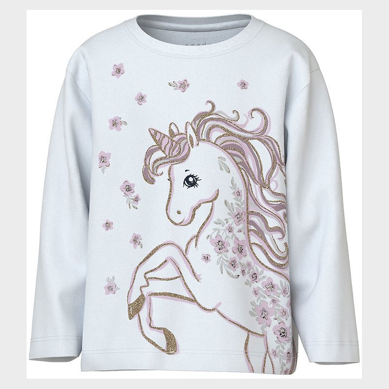 Name It Bluse - NmfValiane - Bright White/Unicorn