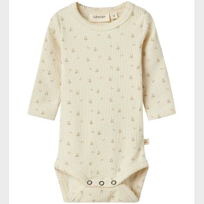 Lil' Atelier Body l/ - Rib - NbfGago - Turtledove/FLOWER