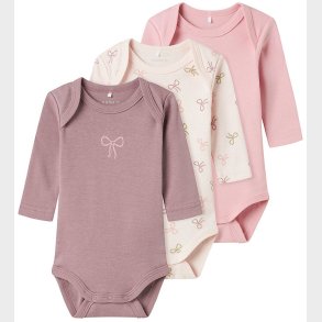 Name It Body l/ - Noos - NbfBody - 3-pak - Barely Pink