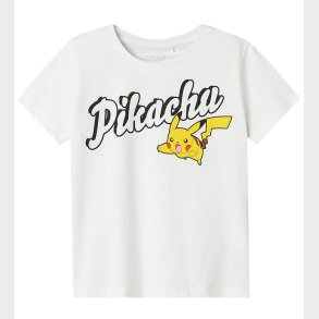 Name It T-Shirt - Noos - NkmDex Pokemon - Bright White m. Pikach