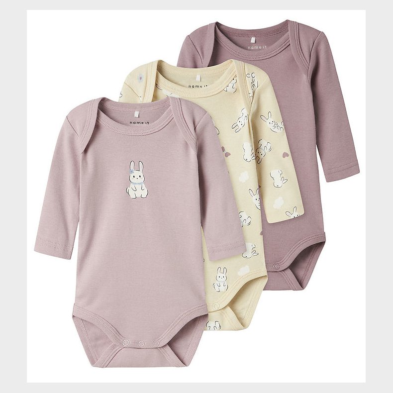 Name It Body l/ - Noos - 3-pak - Summer Sand