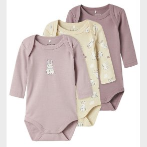 Name It Body l/ - Noos - 3-pak - Summer Sand