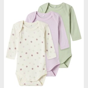 Name It Body l/ - Noos - 3-pak - Jet Stream