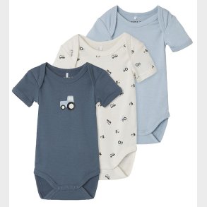 Name It Body k/ - Noos - 3-pak - Jet Stream