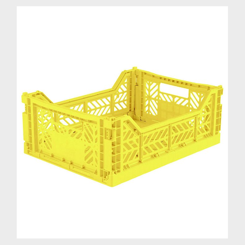 Aykasa Foldekasse - 40x30x15 cm - Midi - Neon Yellow