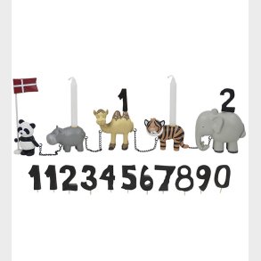 Kids by Friis Fdselsdagstog - Zoo-dyr m. 11 Tal