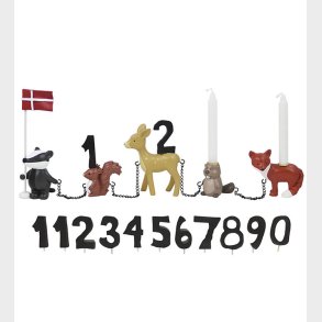 Kids by Friis Fdselsdagstog - Skovdyr m. 11 Tal