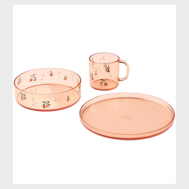 Liewood Spises�t - 3 Dele - Siva - Peach/Sea Shell