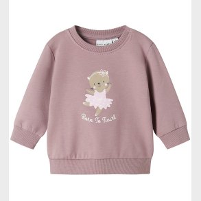 Mame It Sweatshirt - NbfVrillie - Elderberry/Cat Ballerina