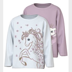 Name It Bluse - NmVakiane - 2-pak - Winsome Orchid/Bright White