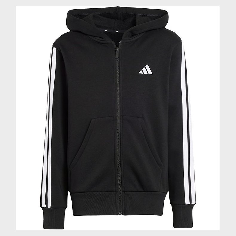 adidas Performance Cardigan - J 3S FL FZ HD - Black/White