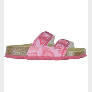 Superfit Sandaler - Fussbettpantoffel - Pink m. Hjerter
