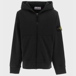 Stone Island Cardigan - Sort m. Logo