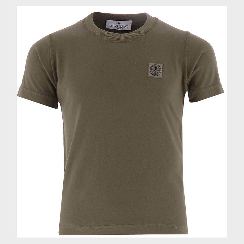 Stone Island T-shirt - Military Green m. Logo