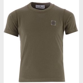 Stone Island T-shirt - Military Green m. Logo