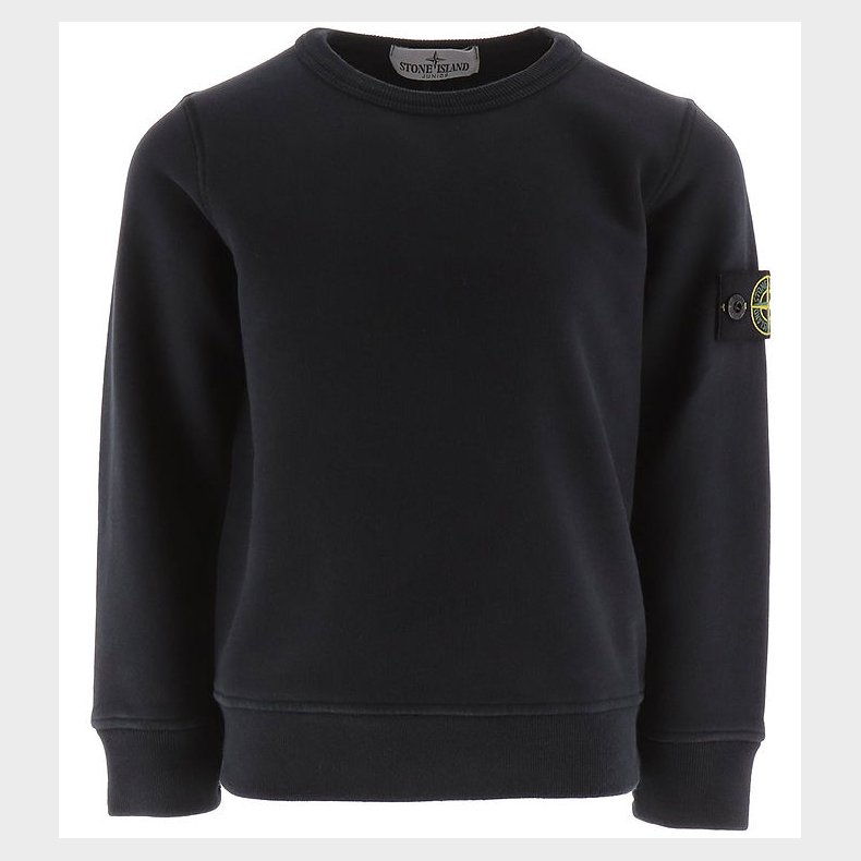 Stone Island Sweatshirt - Navy Blue m. Logo