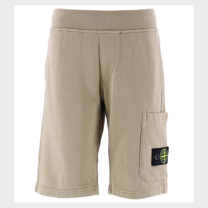 Stone Island Sweatshorts - Deserto m. Logo