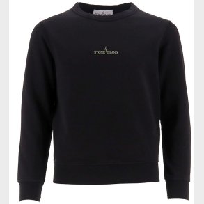 Stone Island Sweatshirt - Sort m. Logo