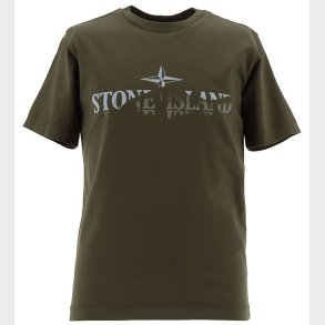 Stone Island T-shirt - Military Green m. Print