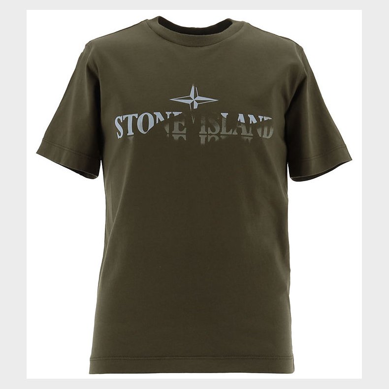 Stone Island T-shirt - Military Green m. Print