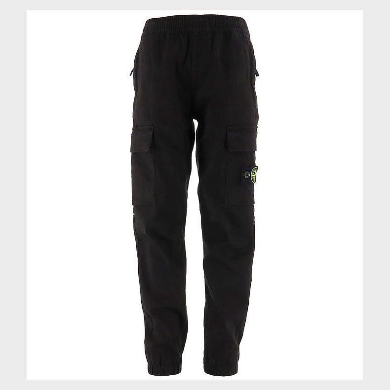 Stone Island Bukser - Sort m. Logo