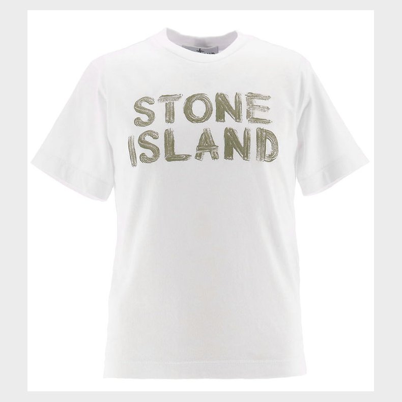 Stone Island T-shirt - Hvid m. Print