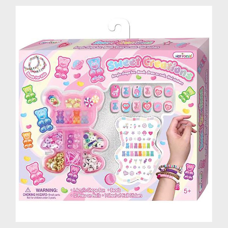 Hot Focus Kreast - Vedhng & Perler I ske Med Negle Stickers