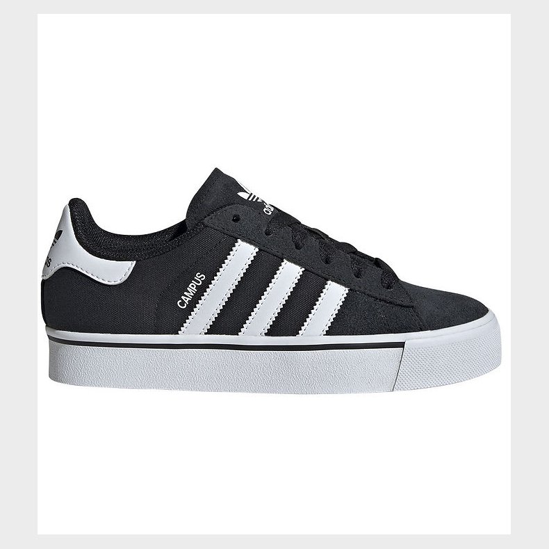 adidas Originals Sko - Campus Vulc J - CBLACK/FTWWHT/GUM3