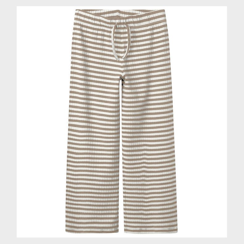 Name It Bukser - Rib - Noos - NkfSuraja - Mocha Meringue m. Hvid