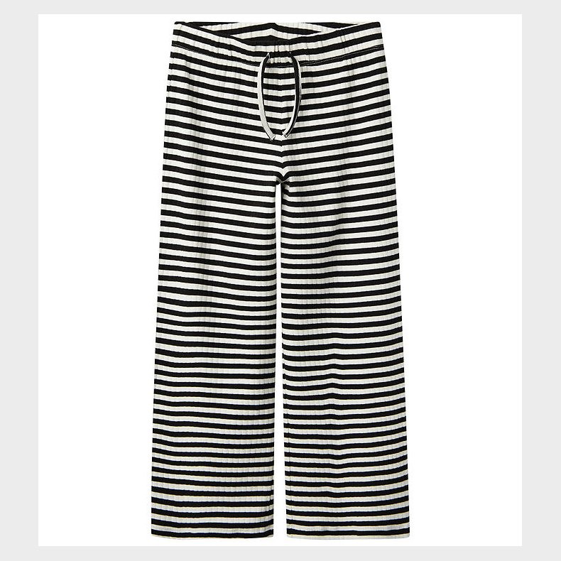 Name It Bukser - Rib - Noos - NkfSuraja - Sort m. Hvide Striber