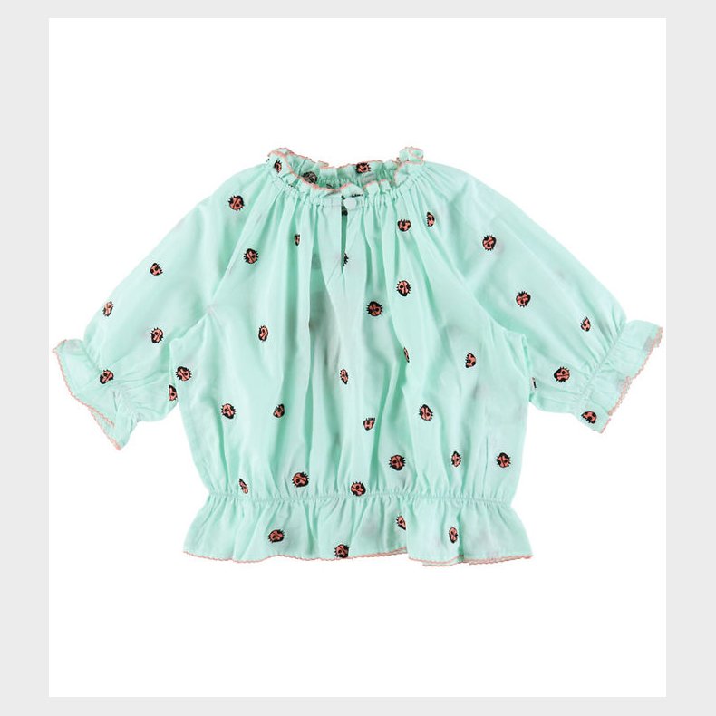 Stella McCartney Kids Bluse - Mintgrn m. Mariehns