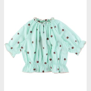 Stella McCartney Kids Bluse - Mintgrn m. Mariehns