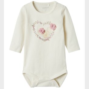 Name It Body l/ - NbfTulina - Cloud Dancer m. Print