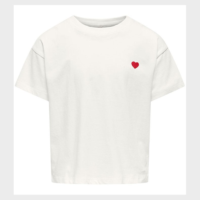 Kids Only T-Shirt - Noos - KogMaiken - Cloud Dancer m. Print