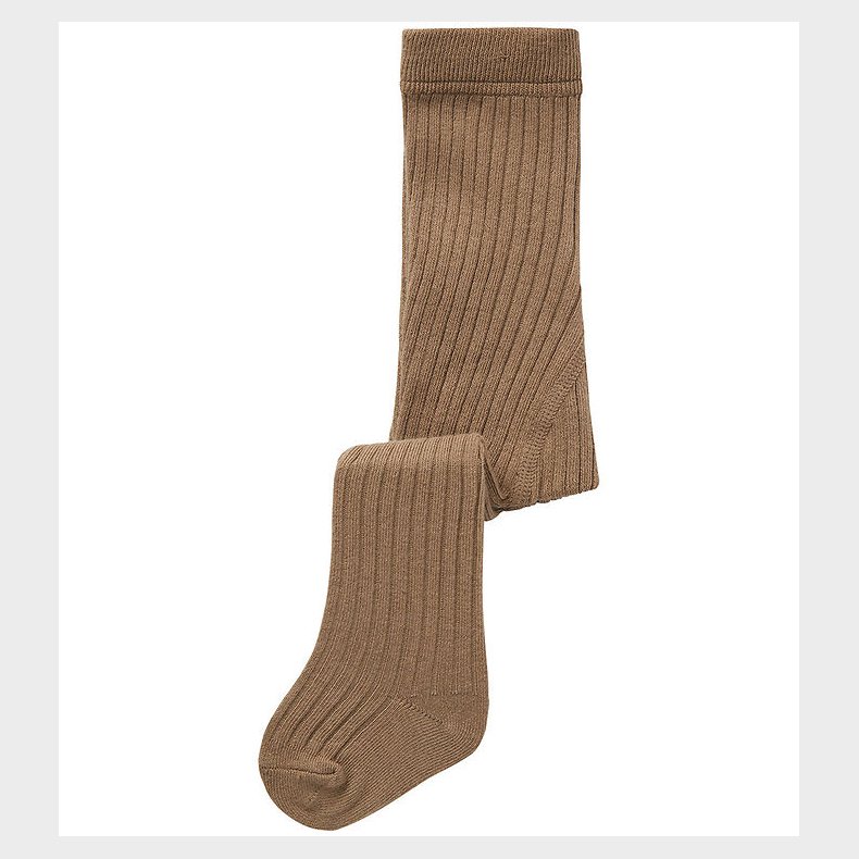 Lil' Atelier Strmpebukser - Noos - Rib - NbnIlso - Sepia Tint