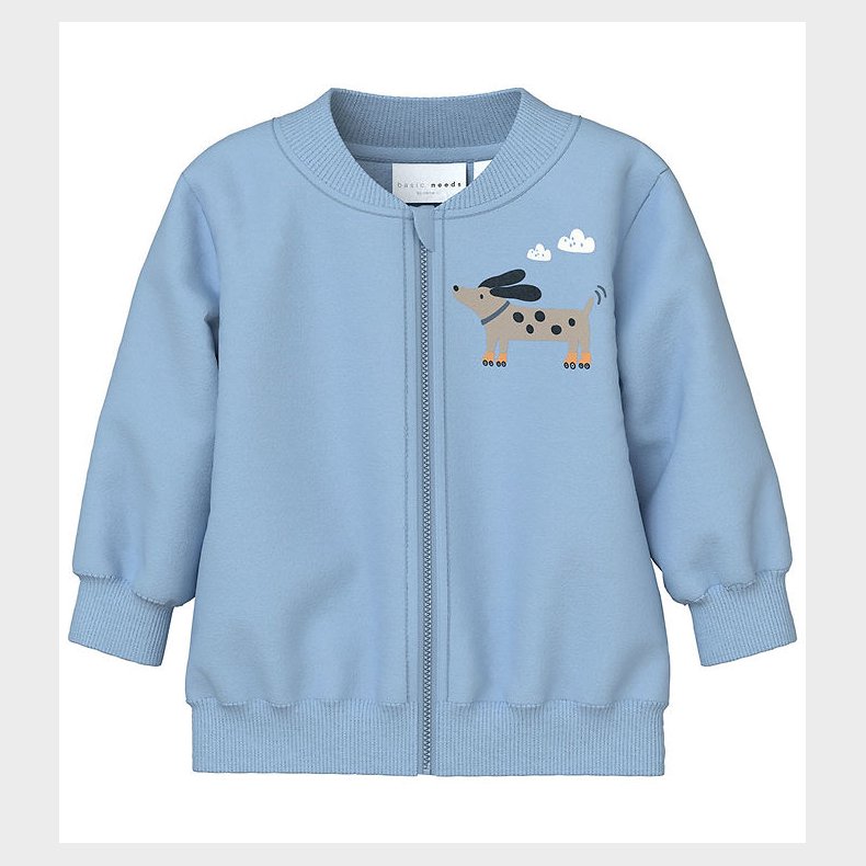 Name It Cardigan - NbmVonne - Cerulean/Dog On Wheels