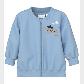 Name It Cardigan - NbmVonne - Cerulean/Dog On Wheels