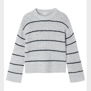 Name It Bluse - Strik - NKfTitina - Light Grey Melange