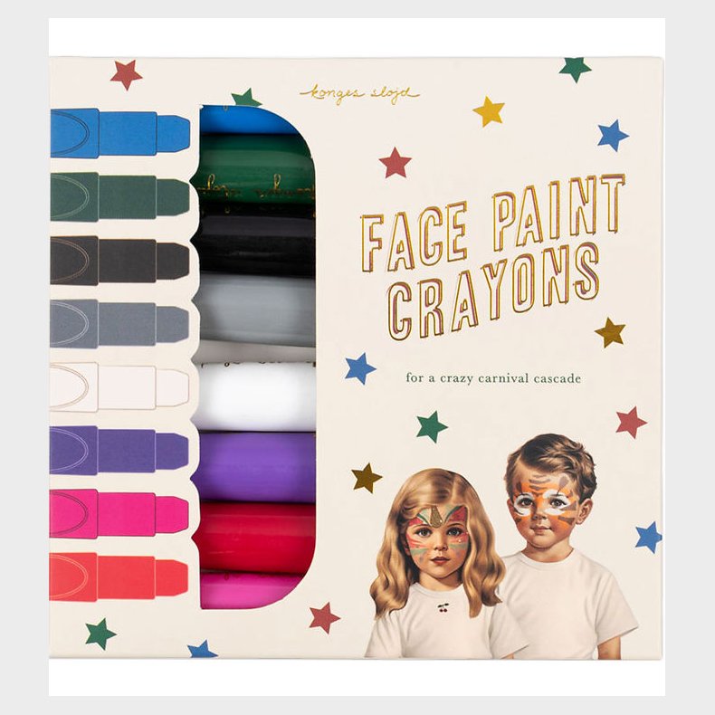 Konges Sljd Ansigtmaling - Stifter - 8 stk.