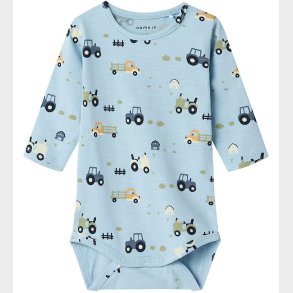 Name It Body L/ - NbmBassen - Cerulean m. Traktorer