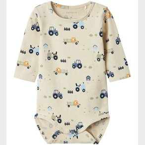 Name It Body L/ - NbmBassen - Summer Sand m. Traktorer