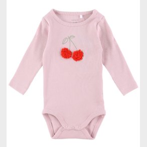 Name It Body L/ - Rib - NbfBolia - Winsome Orchid m. Kirsebr