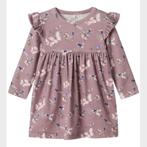 Name It Kjole - NbfBela - Elderberry m. Sommerfugle