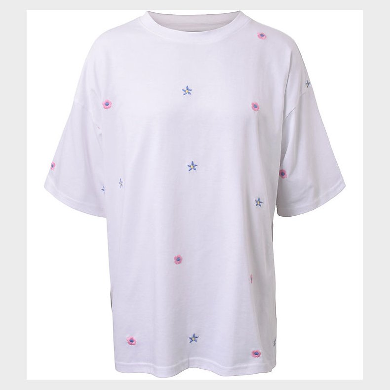 Hound T-shirt - Hvid m. Blomster