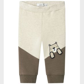 Name It Sweatpants - NbmTonno - Peyote Melange m. Print