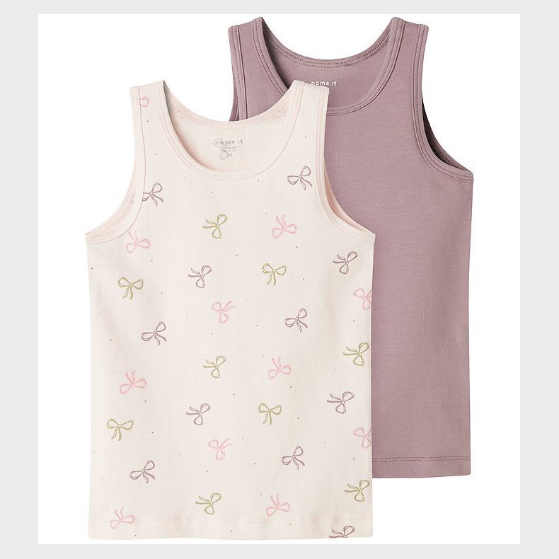 Name It Undertrjer - Noos - 2-pak - NmfTank - Barely Pink