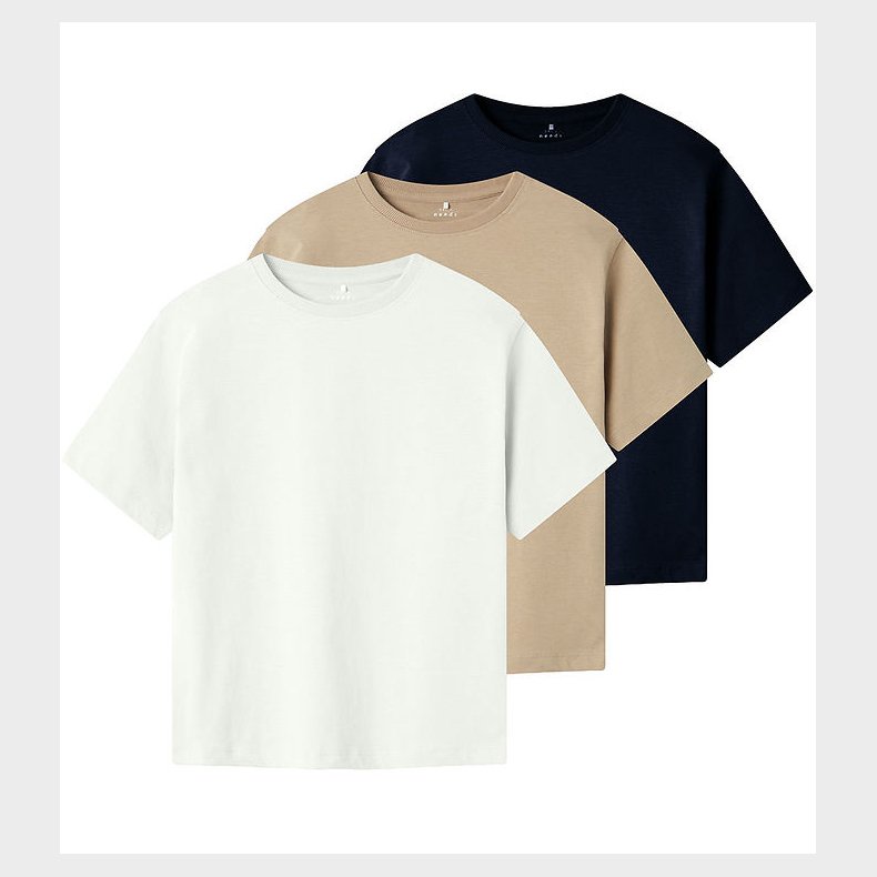 Name It T-shirts - Noos - 3-pak - NkmVobbo - Dark Sapphire/PACK