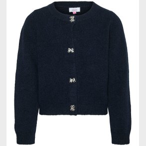 Vero Moda Girl Cardigan - Strik - VmFiona - Navy Blazer/W. MELAN