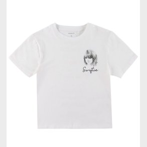 Name It T-shirt - TSwift - NkfFern - Bright White m. Print